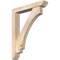 Ekena Millwork Imperial Slat Smooth Bracket w/ Offset Brace, Douglas Fir, 5 1/2"W x 32"D x 40"H BKT0604X32X40IMP06SDF - alternate 1